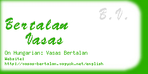 bertalan vasas business card